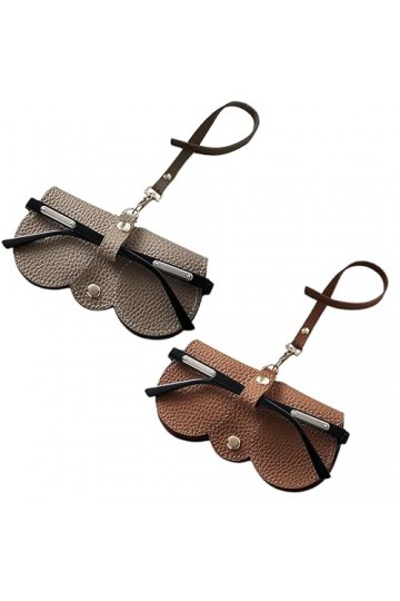 XPEX 2 Pièces Sac À Lunettes De Soleil En Cuir Souple, Pochette Pour Lunettes De Soleil,Étui À Lunettes Souple Pour Femme, Po