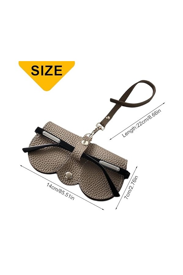 XPEX 2 Pièces Sac À Lunettes De Soleil En Cuir Souple, Pochette Pour Lunettes De Soleil,Étui À Lunettes Souple Pour Femme, Po