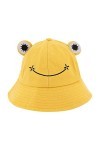 Haoohu Chapeau Grenouille en Coton pour Adultes - Chapeau Grenouille - Chapeau de pêcheur - Chapeau de Plage - Chapeau de Sol