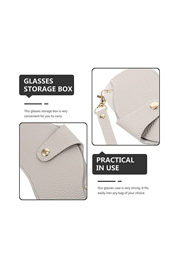 Artibetter Étui À Lunettes Souple Étui À Lunettes Portable avec Crochet Pochette pour Lunettes De Soleil