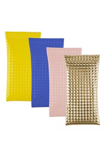 Weinsamkeit Étui Lunettes de Soleil 4 Pièces, Souple PU Cuir Sac Lunettes, Étui à Lunettes de Voyage Portable, Boitier Lunett