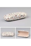 JIHUOO 2 Pièces Étui à Lunettes Portable Etui Lunettes Boîtier Lunettes pour Lunettes de Lecture Motif Floral Rétro