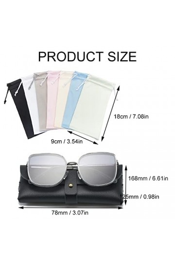 Pochette à lunettes, Sac Lunettes, Étui lunettes Cuir, Étui Lunettes de Soleil, pochette à lunettes en microfibre, pochette à
