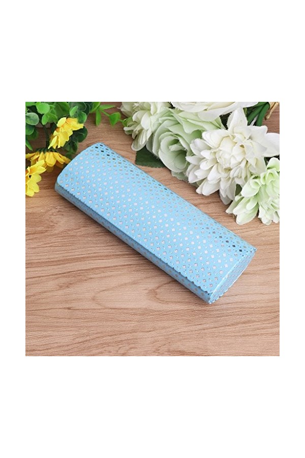 Lunji Boîte étui à lunettes Durable - Étui à Lunettes Rigide pour Lunettes de Soleil/Lunettes de Lecture 16x6x3.5cm Bleu 