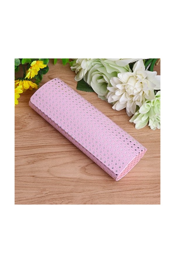 Lunji Boîte étui à lunettes Durable - Étui à Lunettes Rigide pour Lunettes de Soleil/Lunettes de Lecture 16x6x3.5cm Rose 