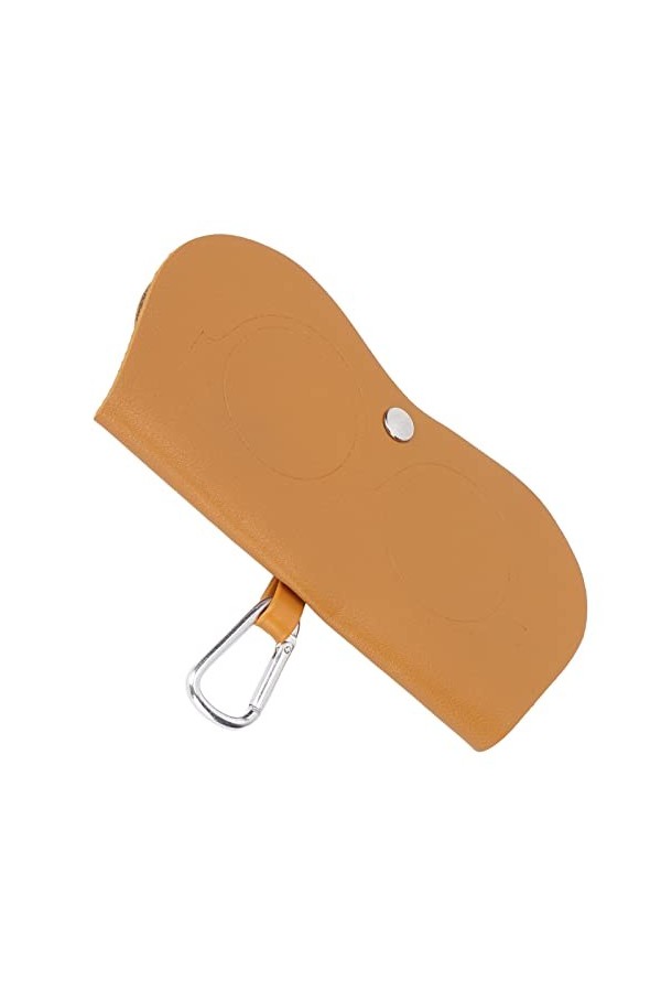 cersalt Sac de rangement pour lunettes, sac de protection élégant pour lunettes résistant à lusure en cuir PU pour à domicil