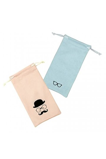 PLAFOPE 2 Pièces Sac à Lunettes Souple Pour Lunettes De Soleil Sac De Lunettes De Soleil Boite De Voyage Lunettes De Soleil P