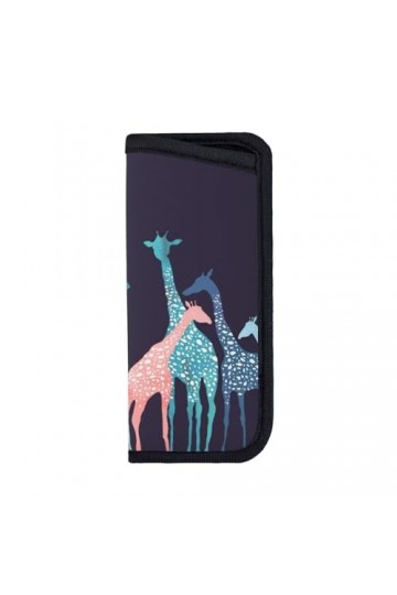 CZZYH Étui à lunettes souple portable avec design coulissant, étui à lunettes coloré motif girafe pour homme et femme, comme 