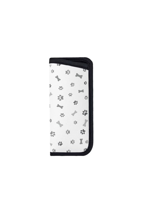 CZZYH Étui à lunettes souple portable avec design coulissant, étui à lunettes en forme de patte de chien pour homme et femme,