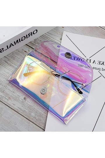 Fulenyi lunettes | Étui à lunettes souple – Étui à lunettes en PVC coloré et étui à lunettes pour femme, doux, pour adolescen