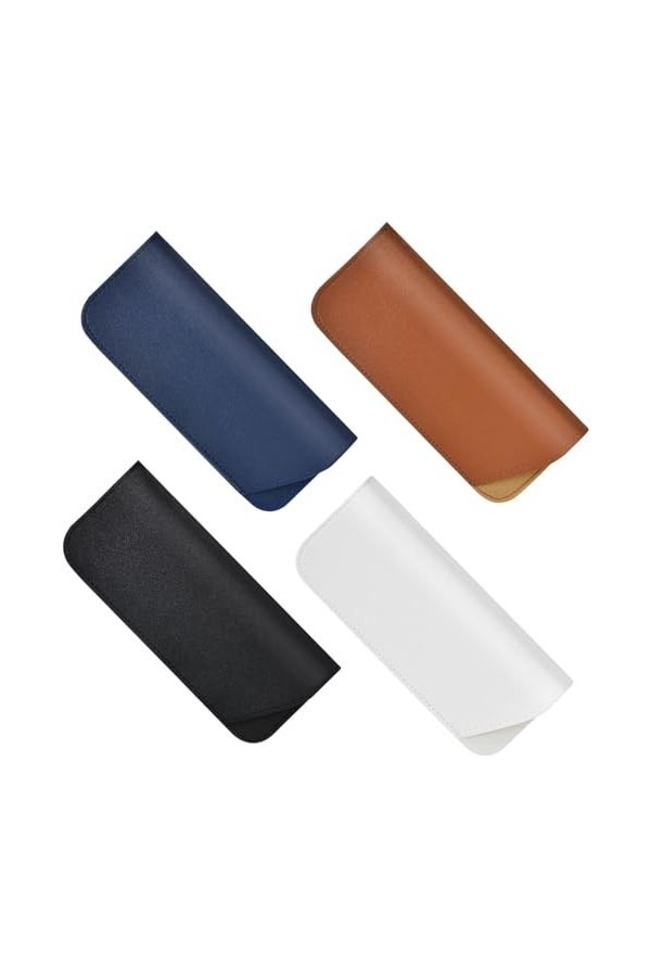 Disnace 4 Étuis à Lunettes,Boite A Lunette, Etui Lunettes Souple, Pochette Lunettes, Boitier Lunette A 