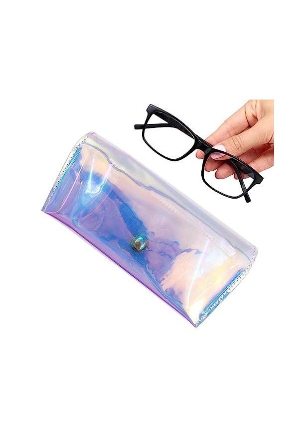 Stronrive Porte-lunettes - Étui à lunettes mignon universel,Étuis à lunettes colorés en Pvc pour femmes et étui à lunettes do