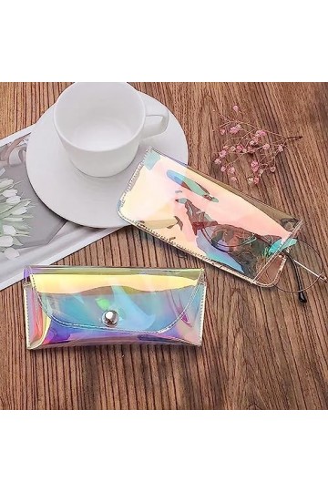 Stronrive Porte-lunettes - Étui à lunettes mignon universel,Étuis à lunettes colorés en Pvc pour femmes et étui à lunettes do