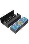 Uposao Étui à Lunettes en Cuir DIY Diamond 5D Painting Boite à Lunettes avec Fermoir Magnétique Organiseur de Lunettes de Sol