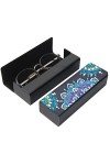 Uposao Étui à Lunettes en Cuir DIY Diamond 5D Painting Boite à Lunettes avec Fermoir Magnétique Organiseur de Lunettes de Sol