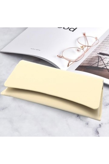 TESAY Étui à lunettes de soleil, Sac à lunettes en cuir Pochette souple, Étui à lunettes de soleil en cuir magnétique Portabl