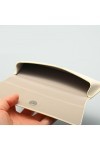 Shichangda Pochette à lunettes en cuir - Sac à lunettes en cuir Pochette souple | Sac à lunettes de soleil en cuir magnétique