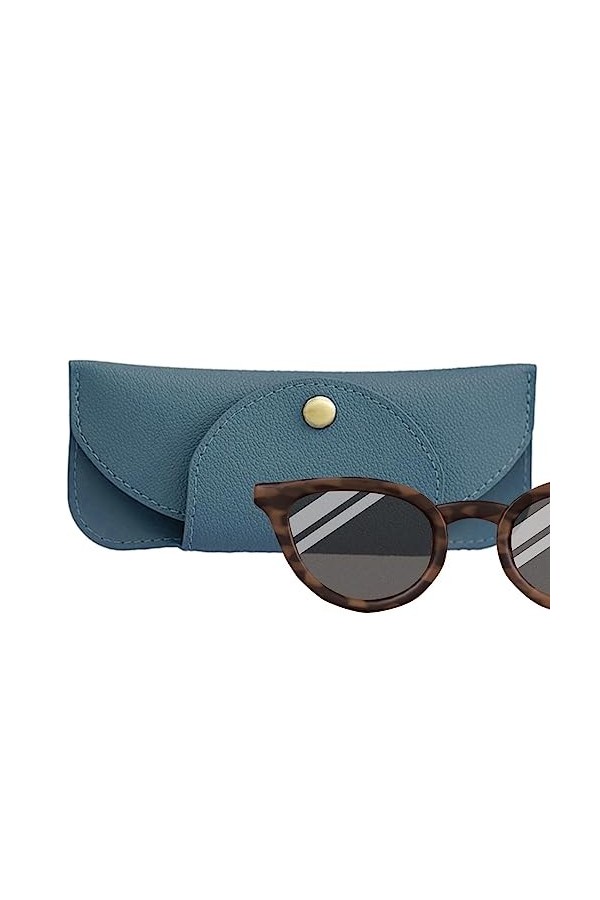 FASSME étui à Lunettes Souple - Étui à Lunettes Portable en Cuir PU Anti-Rayures | Poche dorganisateur Lunettes Soleil Mopou