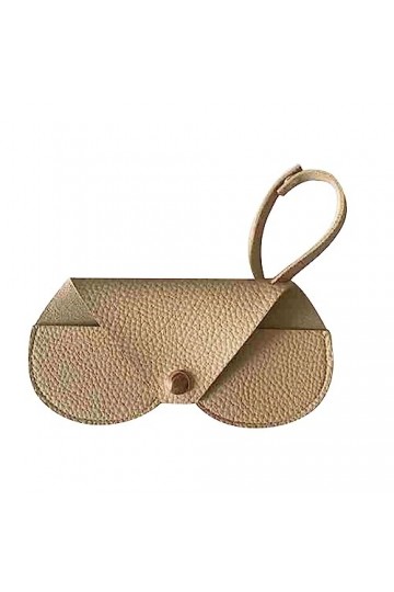huihuay Sac à lunettes Portable fait à la main en PU avec lanière étui à lunettes de soleil suspendu boîte de rangement pour 