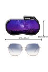 Étui à Lunettes Lunettes de Soleil Pochette Souple Avec Clip de Ceinture étui à Lunettes Ultra Léger en Néoprène à Fermeture 