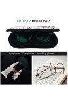AOOEDM Étui souple pour lunettes de soleil avec clip de ceinture Kawaii Laughing Cat Portable Ultra Light Neoprene Zipper Étu