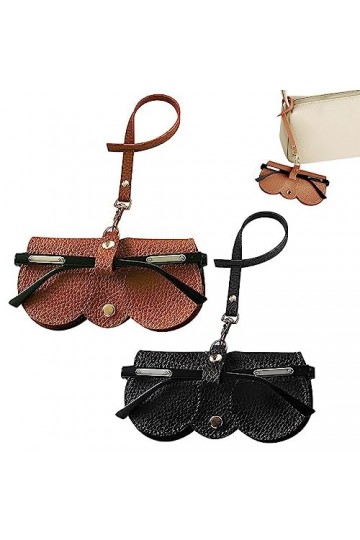 Bogoro 2 Pcs Étui À Lunettes Souple pour Femme, Étui À Lunettes De Soleil Souple, Étui Portable pour Lunettes de Soleil, Poch