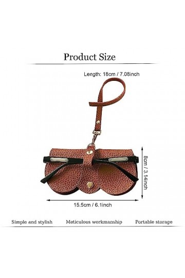 Bogoro 2 Pcs Étui À Lunettes Souple pour Femme, Étui À Lunettes De Soleil Souple, Étui Portable pour Lunettes de Soleil, Poch