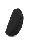 Naler Boîte étui à Lunettes Etui à Lunettes de Soleil Zippé Rigide Fermeture glissière Noir