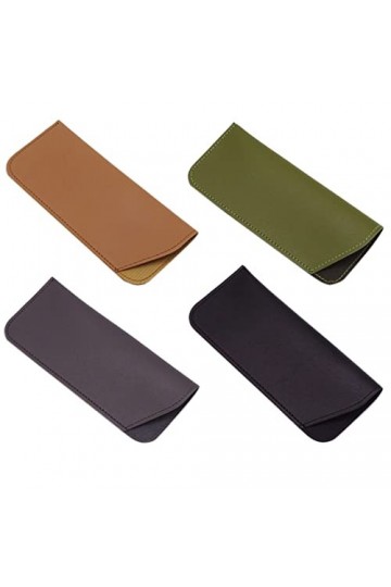SULIUDAJI Lot de 4 étuis à lunettes, étui à lunettes en feutre, étui souple à glisser dans la pochette, étui de rangement pou