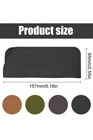 SULIUDAJI Lot de 4 étuis à lunettes, étui à lunettes en feutre, étui souple à glisser dans la pochette, étui de rangement pou