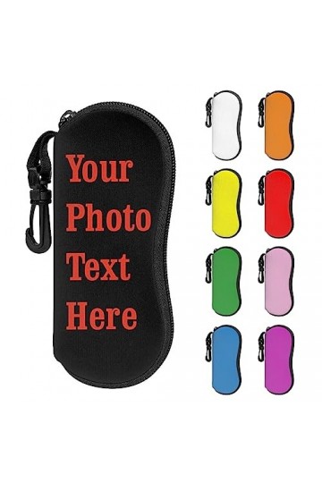 Etui à lunettes de soleil personnalisé pour femme homme enfant avec votre photo, étui à lunettes de soleil personnalisé, étui