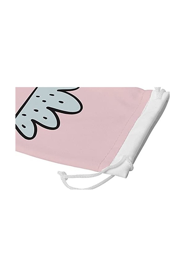 Bonamaison Imprimé Numériquement Lunettes Étui avec Cordon ​de Serrage, 100% Coton, Sac Lunettes, Pochette à Lunettes, 1 Pièc