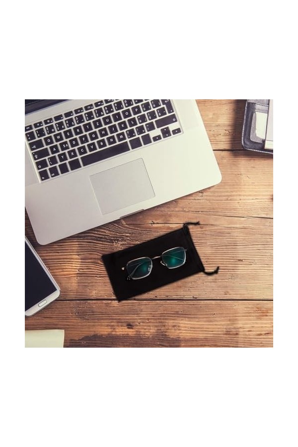 EODKSE 6 Pièces Sac Bijoux Lunettes, Microfiber lunettes de soleil Lunettes étui Pochette, Gadgets Nettoyage & Stockage Pouch