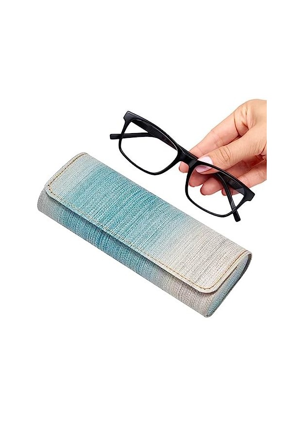 LYEVA Étuis À Lunettes En PU, Couverture Colorée Pour Lunettes, Housses De Lunettes De Soleil Floquées, Pochettes De Protecti