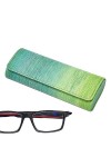 LYEVA Étuis À Lunettes En PU, Couverture Colorée Pour Lunettes, Housses De Lunettes De Soleil Floquées, Pochettes De Protecti