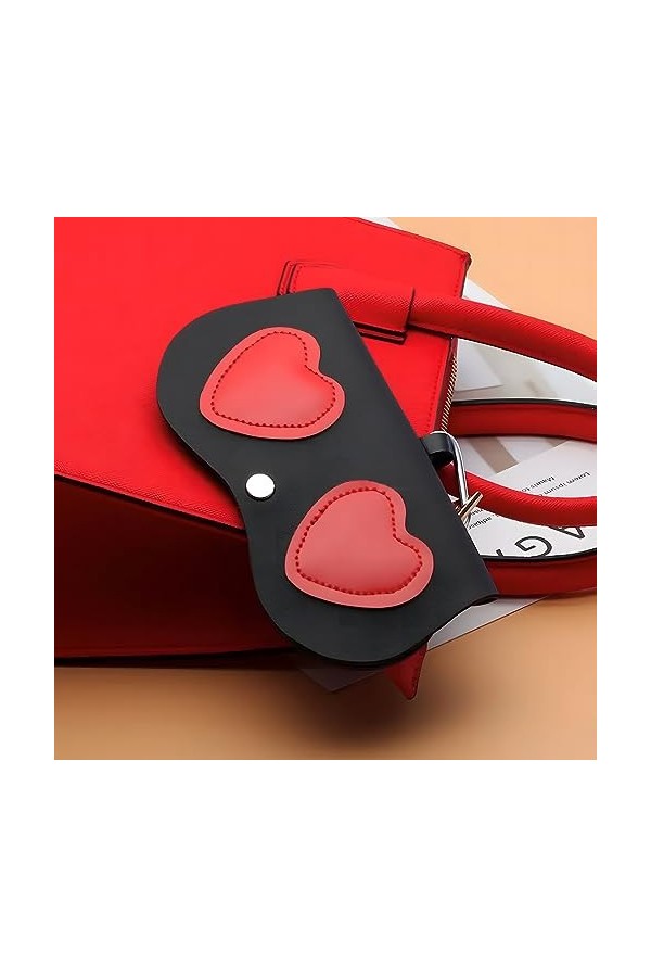 WKRTDY Étui à Lunettes de Soleil pour Femmes, Étui Portable de Voyage avec Fermeture à Pression, Protège Vos Lunettes Contre 