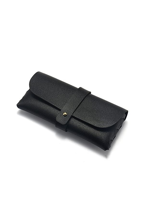 HOTMNTY 2 Pièces Étui à Lunettes Souple, Noir et Blanc Etui à Lunettes,Avec Buckle Lunettes de Soleil Cas.