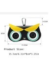 FZSECRIU Etui Lunettes Souple, Yeux de Hibou Etui Lunettes Enfant, Rangement Lunettes, Boite a Lunette,Etui Lunettes Cuir, Po