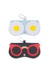 Etui Lunettes de Soleil, Étui Souple pour Lunettes de Soleil Lunettes de Protection Étui Ultra Léger de Rangement en Néoprène