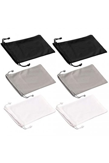 Microfiber lunettes de soleil Lunettes étui Pochette 6 Pack, Gadgets Nettoyage & Stockage Pouch Slip dans Lunettes étui