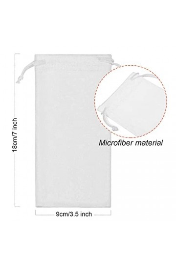 Microfiber lunettes de soleil Lunettes étui Pochette 6 Pack, Gadgets Nettoyage & Stockage Pouch Slip dans Lunettes étui