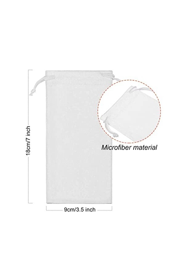 Microfiber lunettes de soleil Lunettes étui Pochette 6 Pack, Gadgets Nettoyage & Stockage Pouch Slip dans Lunettes étui