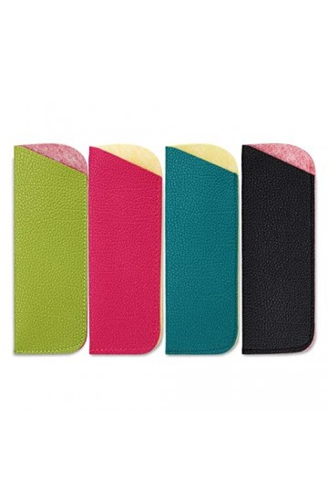 molshine Petite pochette à lunettes en cuir portable, glissement doux dans la manche de lunettes pour femmes hommes lunettes 