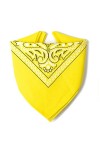 ...KARL LOVEN Bandana Jaune 100% Coton Paisley Foulard Fichu Bandeau Tour de Cou Tête Echarpe Pastel Bracelet Homme Femme Enf