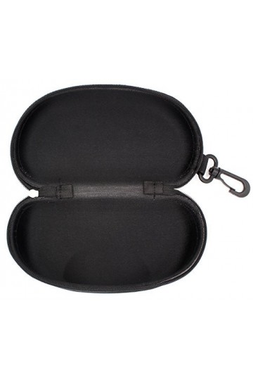 TBOC Étui à Lunettes Noire Rigide – Boîte pour Lunettes de Soleil Vue Lecture Protection Natation avec Clip pour Attache Ceiu