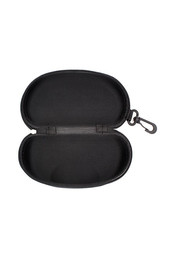 TBOC Étui à Lunettes Noire Rigide – Boîte pour Lunettes de Soleil Vue Lecture Protection Natation avec Clip pour Attache Ceiu