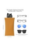 Kireida® Étui à Lunettes de Soleil 2 pièces - Étui à Lunettes en Cuir Anti-Rayures Portable - Convient pour Ranger téléphones