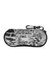 AOOEDM Animaux sauvages étui à lunettes de soleil fermeture éclair Portable étui à lunettes boîte souple avec clip de ceintur