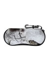 Cheval blanc Animal lunettes de soleil étui fermeture éclair Portable étui à lunettes boîte souple avec clip de ceinture pour