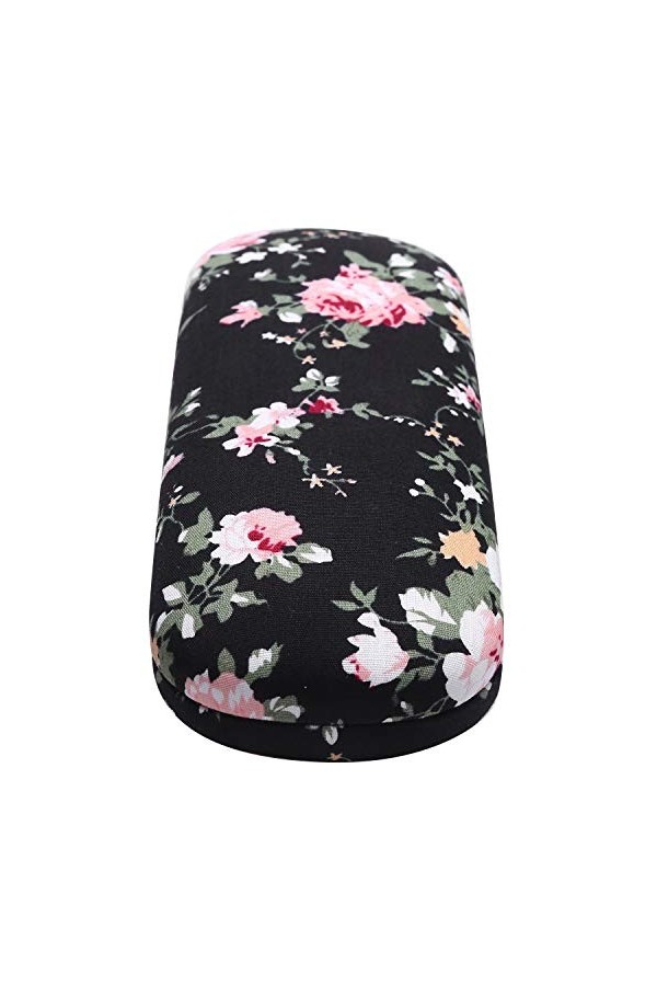 Nemeaii Nouveau Lunettes éTui Rigide pour les Lunettes Femmes éTuis Optiques Lunettes à Imprimé Floral Porte-BoîTe à Lunettes